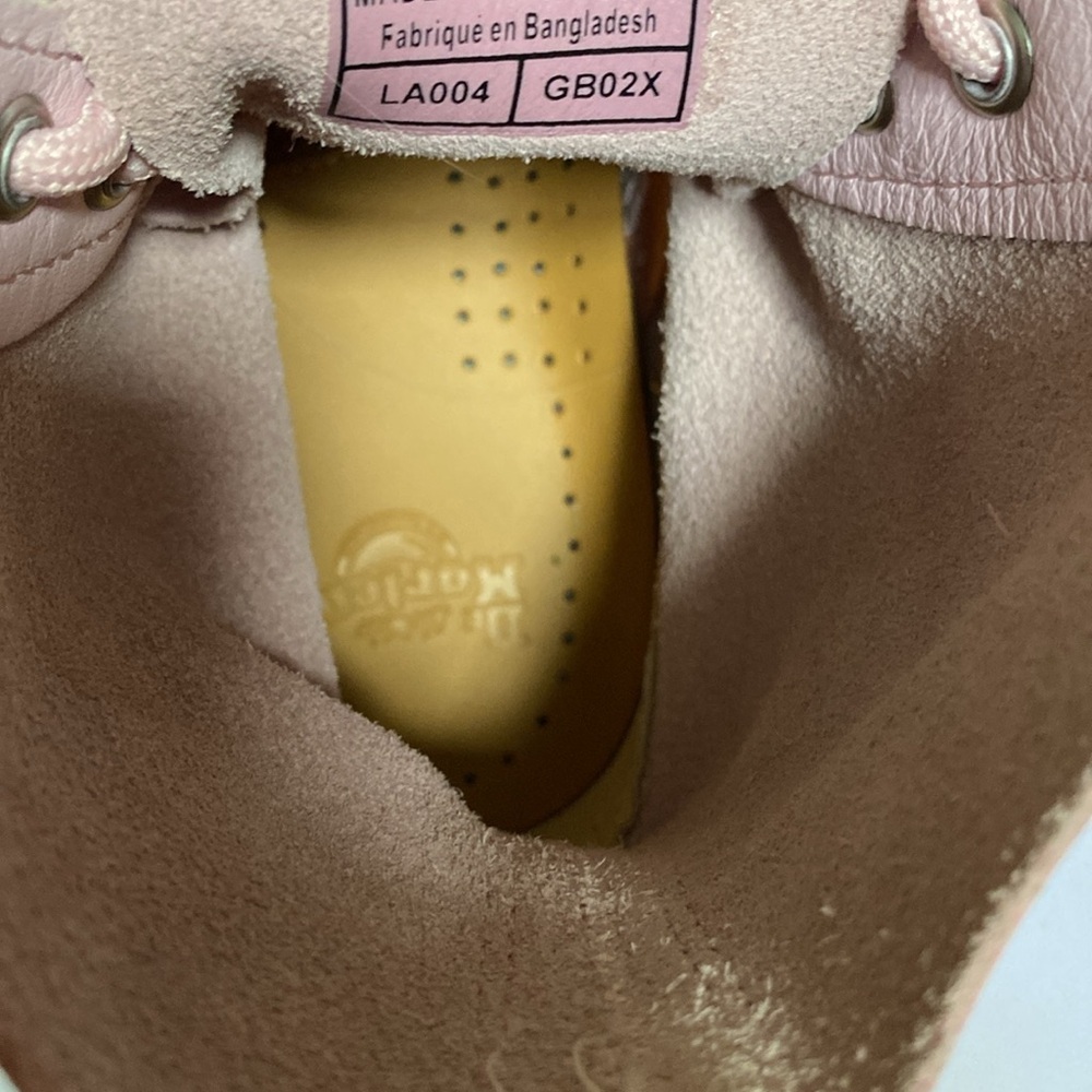 Dr. Martens Shoes 1460 Pascal Women's Pink Chalk Boots Moto size 5 - Picture 12 of 16